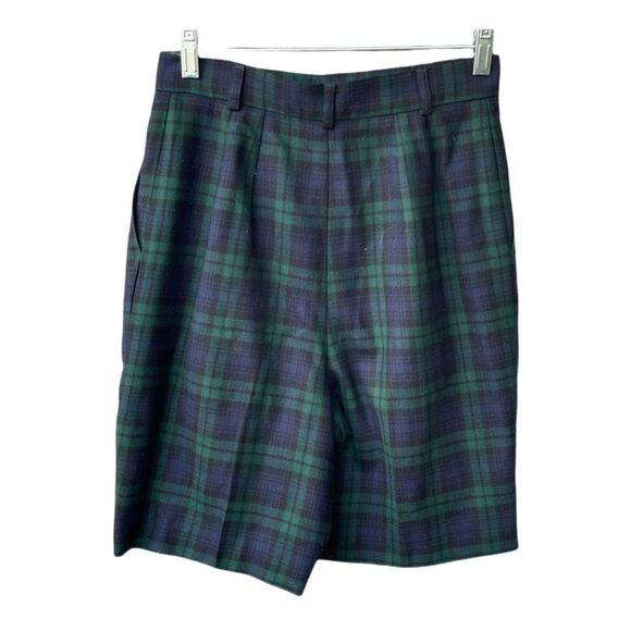 Vintage J.H. Collectables size 8(runs small)wool plaid wide leg shorts - Picture 3 of 9